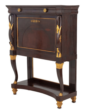 Empire Style Parcel Gilt and Walnut Cabinet (9670542852403)