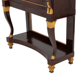 Empire Style Parcel Gilt and Walnut Cabinet (9670542852403)