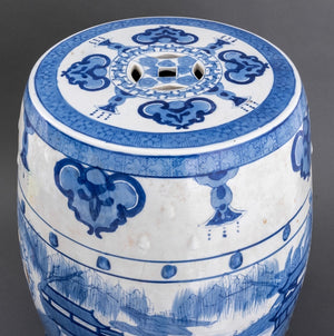 Chinese Blue & White Porcelain Garden Seat (9615206121779)