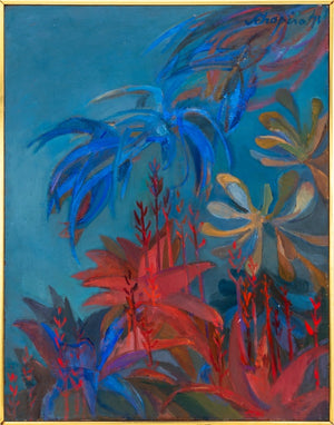 Alma Schapiro "Desert Red & Blue" Oil on Canvas (9617745510707)