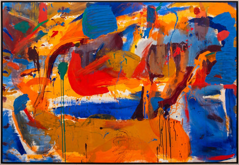 American School Abstract Composition Oil