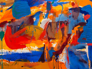 American School Abstract Composition Oil (9617864098099)