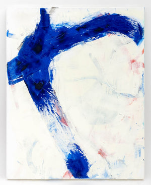 Robert O'Meara Abstract Composition in Blue Oil