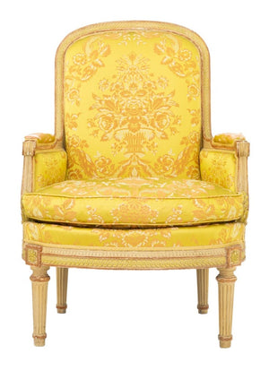 Louis XVI Style Painted Bergere, 19th C.