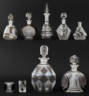 Karl Palda Attr. Bohemian Glass Barware, 9 (9893093474611)