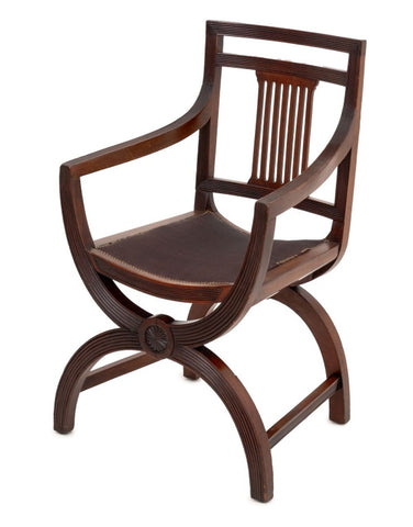 Regency Style Mahogany Armchair