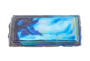 Tiffany Blue Favrile Turtleback Glass Tile