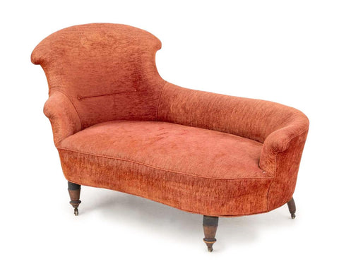 French Napoleon III Style Chaise Lounge