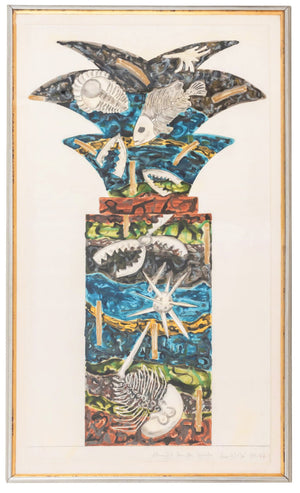 Ned Smyth "Fossils: Tree of Life" Mixed Media