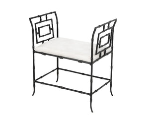 Bamboo Motif Cast Iron Window Seat