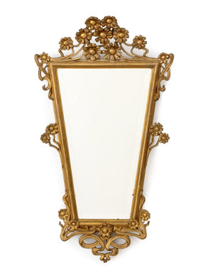 Louis XV Style Giltwood Framed Beveled Mirror