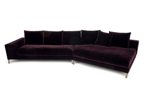 Rodolfo Dordoni Mohair Upholstered Sectional Sofa