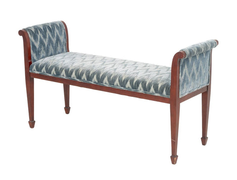 John Widdicomb Upholstered Mahogany Window Seat