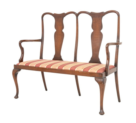 George II Style Mahogany Chair Back Sofa
