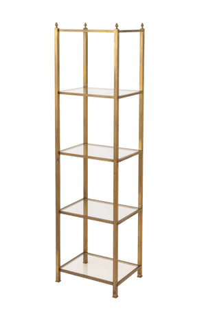 Modern Five-Tier Brass Etagere