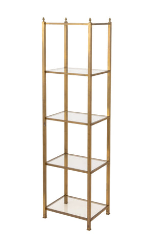 Modern Five-Tier Brass Etagere