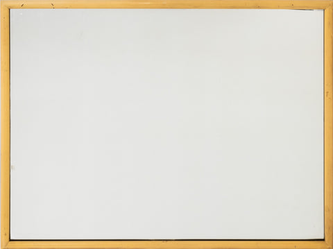 Mid-Century Modern Yellow Painted Wood Mirror