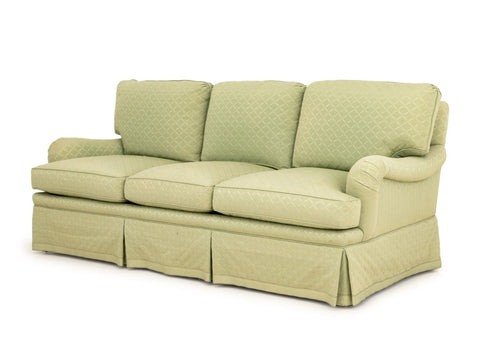 Edward Ferrell Ltd. Green Upholstered 3-Seat Sofa