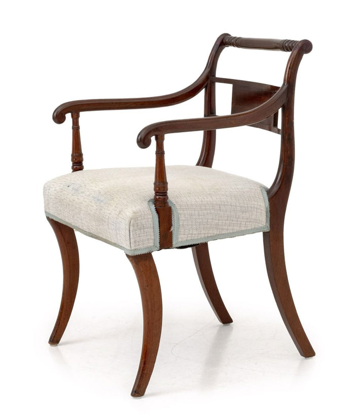 Regency Style Mahogany Armchair