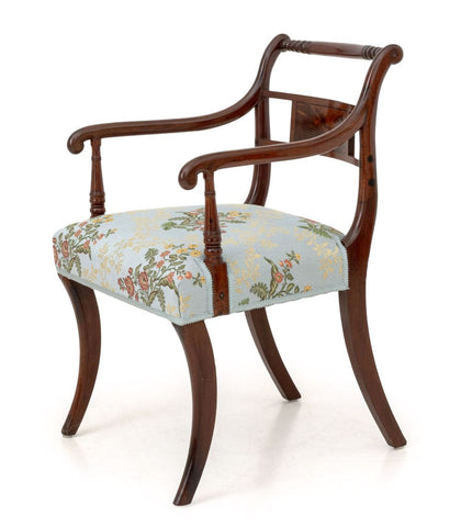 Regency Style Mahogany Armchair