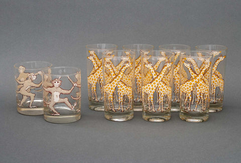 C.E. Tausch Giraffe and Monkey Glasses, 9
