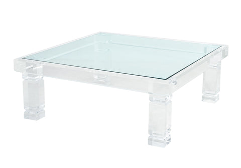 Merritt-Emanuel Ltd. Glass & Acrylic Coffee Table