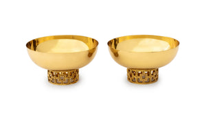 Jonathan Adler "Nixon" Gilt Centerpiece Bowls