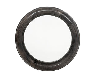 Karl Springer Style Goatskin Circular Mirror