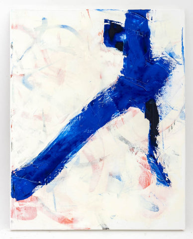 Robert O'Meara Abstract Composition in Blue Oil