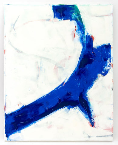 Robert O'Meara Abstract Composition in Blue Oil