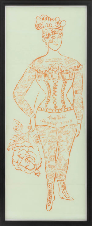 Andy Warhol "Tattooed Woman Holding a Rose"