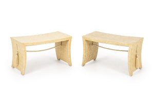 Thomas Pheasant x Baker Tassel Pagoda Benches, Pr