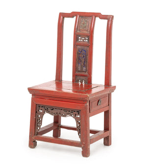 Chinese Red Lacquered Bride's Chair