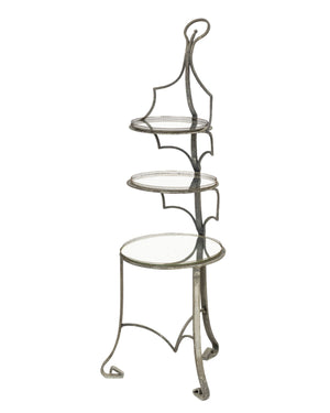 French Wrought Iron Three-Tier Serving Stand