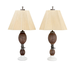 French Briet Brevete Seltzer Bottle Table Lamps, 2