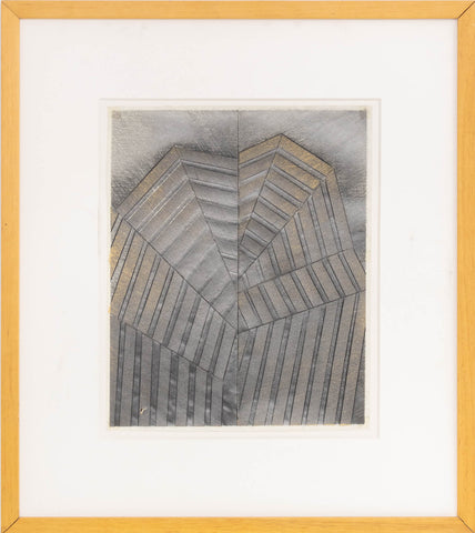 Joseph L. Gardella Abstract Stripes Mixed Media