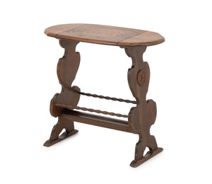 Art Deco Carved Mahogany Side Table