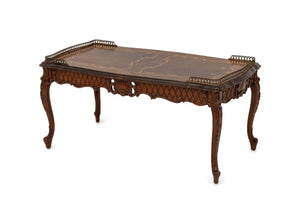 Louis XV Style Walnut and Satinwood Coffee Table