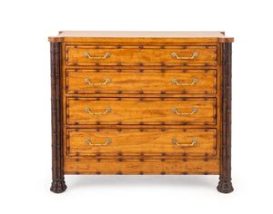 Aesthetic Style Faux Bamboo Chest of Drawers