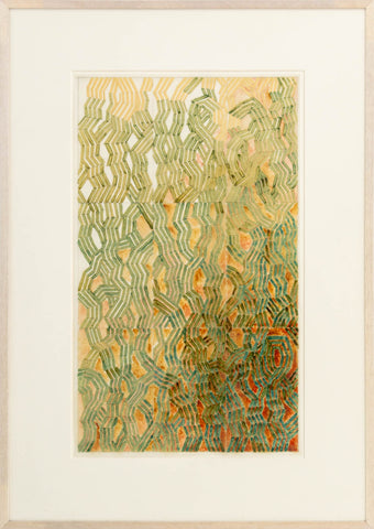 Joseph L. Gardella Zig-Zag Composition Mixed Media