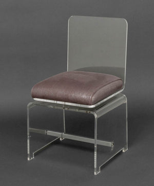 Modern Clear Acrylic Swivel Side Chair