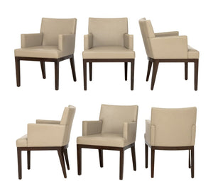 Christian Liaigre Style Dining Chairs, 6