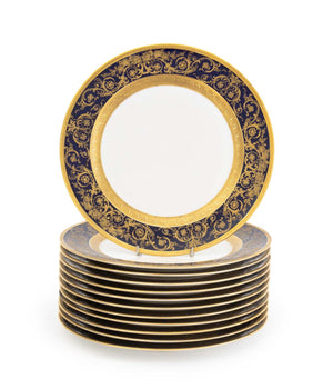 C. Ahrenfeldt Limoges Porcelain Dinner Plates, 12