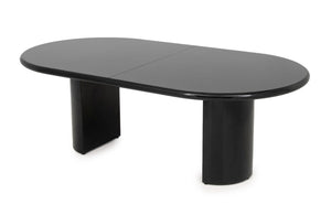 Intrex Postmodern Black Lacquered Dining Table