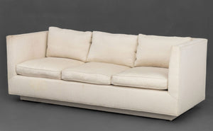 Modern White Upholstered Sofa