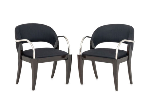 Mitchell Pickard x Brueton Willow Armchairs, Pair