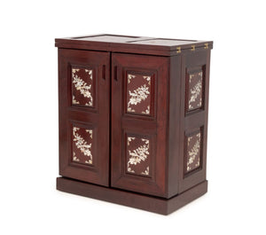 Chinese Mother-of-Pearl Inlay Rosewood Bar Cabinet