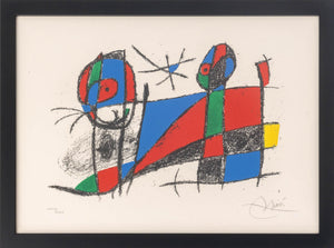 Joan Miro "Lithograph VI" Lithograph, 1975