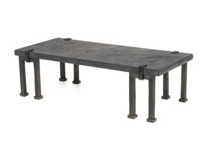 R&Y Augousti Style Black Shagreen Coffee Table