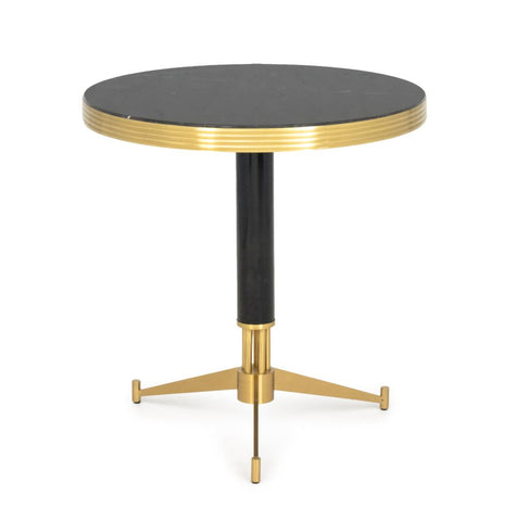 Art Deco Style Marble Top Side Table